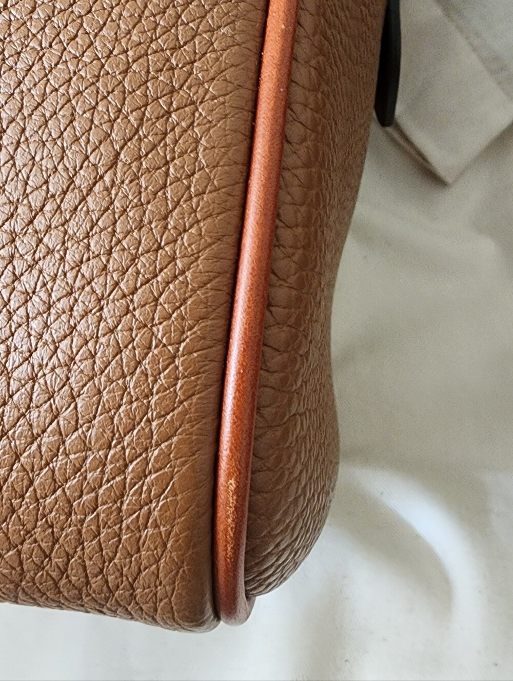 Dooney & Bourke Caramel Pebble Grain Satchel - Picture 7 of 7